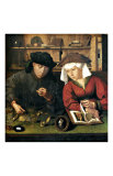 Money Changer with Wife reproduction procédé giclée par Quentin Metsys