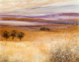 Heather Landscape I Posters by Rosemary Abrahams