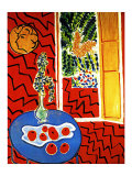 Intérieur rouge Reproduction procédé giclée par Henri Matisse