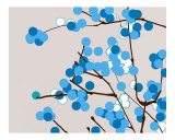 Blue Cherry Blossom Photographic Print by Estela Lugo