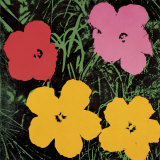 Flowers, 1964 (1 red, 1 yellow, 2 pink) Láminas por Andy Warhol Flowers, 1964 (1 red, 1 yellow, 2 pink) Láminas por Andy Warhol