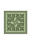 Tonal Woodblock in Green III Poster