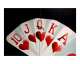 2 POKER ARTS ORIGINAL PAINTINGS ROYAL FLUSH OF HEARTS HOME DECOR WPT WSOP Lámina giclée por Teo Alfonso 2 POKER ARTS ORIGINAL PAINTINGS ROYAL FLUSH OF HEARTS HOME DECOR WPT WSOP Lámina giclée por Teo Alfonso