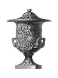 Black and White Urn I Prints