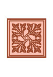 Tonal Woodblock in Coral III Posters