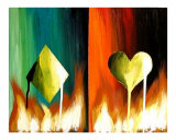 (PRINTS ONLY PLEASE). POKER ART ARTS HOME DECOR HOT SUITS Lámina giclée por Teo Alfonso (PRINTS ONLY PLEASE). POKER ART ARTS HOME DECOR HOT SUITS Lámina giclée por Teo Alfonso