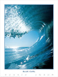Blue Curl Kunstdrucke von Dennis Junor