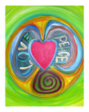 Love Peace reproduction procédé giclée par Barbara Aliaga