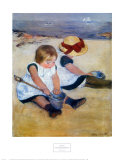 Children Playing on the Beach Art by Mary Cassatt