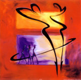 Rumba in Rot I|Rhumba in Red I Poster von Alfred Gockel