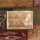 Words to Live By: Truth Kunstdruck von Debbie DeWitt