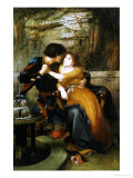 Paolo and Francesca Giclee Print by Charles Edward Halle