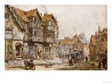 Old Houses, Shrewsbury Giclee Print by Louise J. Rayner