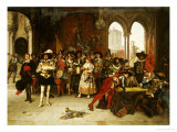 Musketeers of the King, 1885 Giclee Print by Adolphe Alexandre Lesrel