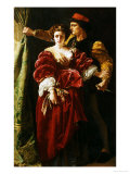 Lucrezia Borgia, 1863 reproduction procédé giclée par Alfred W. Elmore