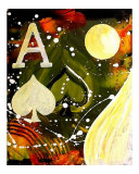 Abstract Ace of Spades Giclee Print by Teo Alfonso