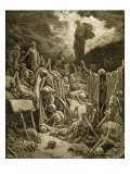 The Visions of Ezekial Reproduction procédé giclée par Gustave Doré