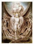 The Whirlwind: Ezekiel's Vision Giclee Print by William Blake