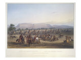 Encampment of the Piekann Indians Giclee Print by Karl Bodmer