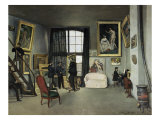 The, 9 Rue de la Condamine Artist's Studio Giclee Print by Frederic Bazille