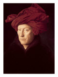 Portrait of a Man in a Turban Giclee Print by Jan van Eyck 
