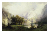 View Of Rocky Mountains Giclee-trykk av Albert Bierstadt View Of Rocky Mountains Giclee-trykk av Albert Bierstadt
