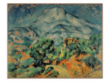 Montagne Sainte Victoire-View from the South West Reproduction procédé giclée par Paul Cézanne