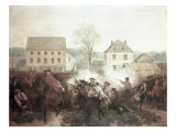 The Battle of Lexington Giclee Print by Alonzo Chappel