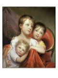 Three Little Faces Giclee Print by Rembrandt Peale