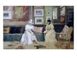 A Friendly Call Giclee Print by William Merritt Chase