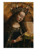 The Virgin- Ghent Altarpiece reproduction procédé giclée par Jan van Eyck 