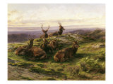 Stags at Rest Giclee Print by Rosa Bonheur