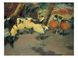 Avant le spectacle reproduction procédé giclée par Edgar Degas