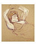 Femme Couchee Sur Le Dos Lámina giclée por Henri de Toulouse-Lautrec