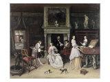 Fantasy Interior with the Family of Jan Van Goyen Lámina giclée por Jan Havicksz. Steen