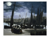 Clair de Lune Sur le Port de Boulogne Lámina por Édouard Manet Clair de Lune Sur le Port de Boulogne Lámina por Édouard Manet