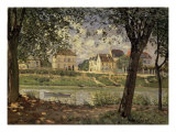 Little Town on the River Seine Giclee Print by Alfred Sisley