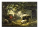The Farmyard Giclee Print by George Morland The Farmyard Giclee Print by George Morland
