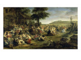 A Village Wedding Reproduction procédé giclée par Peter Paul Rubens