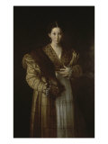 Portrait d'une jeune femme reproduction procédé giclée par Parmigianino 