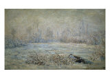 Le Givre Pres de Vetheuil Giclee Print by Claude Monet
