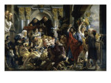 The Purification of the Temple reproduction procédé giclée par Jacob Jordaens