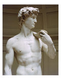 David, Detail Giclée-tryk af Michelangelo Buonarroti David, Detail Giclée-tryk af Michelangelo Buonarroti