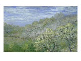 Arbres En Fleurs reproduction procédé giclée par Claude Monet
