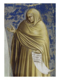 Presentation at the Temple (Detail of Anna) Giclee Print by Giotto di Bondone 