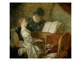 The Music Lesson Giclee Print by Jean-Honoré Fragonard The Music Lesson Giclee Print by Jean-Honoré Fragonard