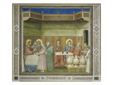 Wedding at Cana Giclée-Druck von Giotto di Bondone 