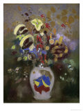 Vase with Flowers Giclee Print by Odilon Redon