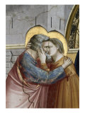 Meeting at the Golden Gate, Detail Giclee Print by Giotto di Bondone 