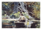 Adirondack Guide reproduction procédé giclée par Winslow Homer